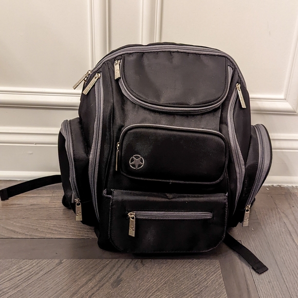 J is for Jeep Backpack Diaper Bag - Black/Grey - Picture 2 of 7